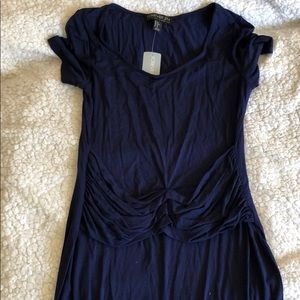 navy Blue short sleeve dress